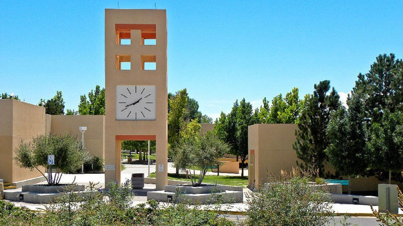 outdoor photo of the valencia campus clock tower