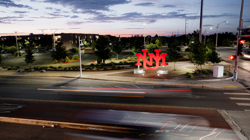 UNM Monogram Logo Sign