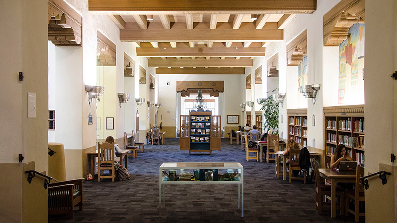 interior of zimmerman library