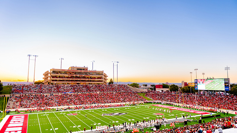 UNM's football stadium